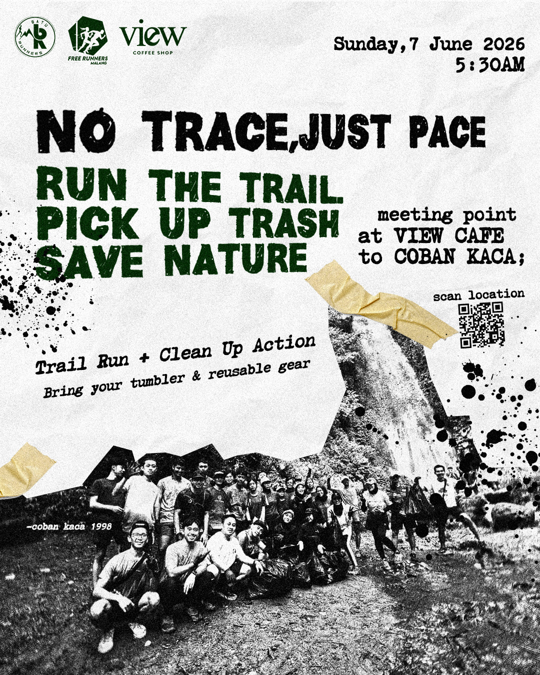 Trail Run + Clean Up Action Coban Kaca